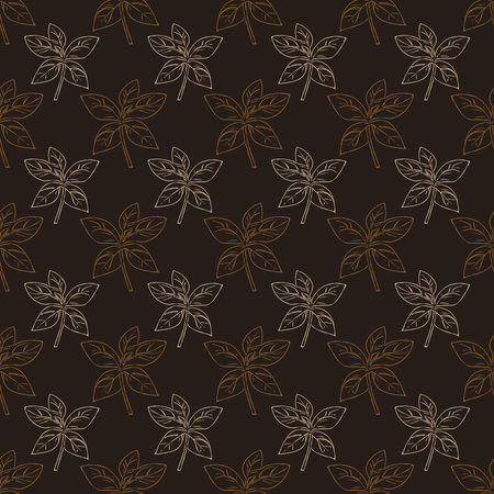 Seamless botanical pattern for fabrics. For use in graphics.の写真素材