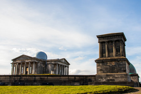 May 4, 2021 Edinburgh Scotland United Kingdom. City Architecture. Calton Hillのeditorial素材
