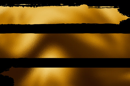 Golden abstract background. Design template for invitation, web, banner, birthday, wedding, business card. Ink stains.の写真素材