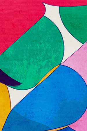 Watercolor painting on canvas. Abstract illustration for print, fabric pattern, for use in graphicsの写真素材
