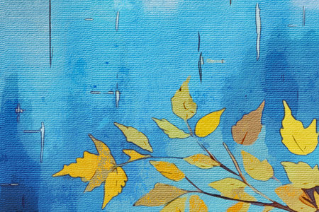 Printable botanical illustration, fabric pattern, for use in graphic arts. Watercolor painting.の素材