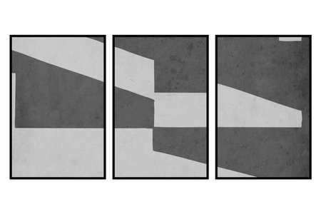 Set of 3 Abstract background in vintage style. Stylized old with grain. For use in graphics, for...