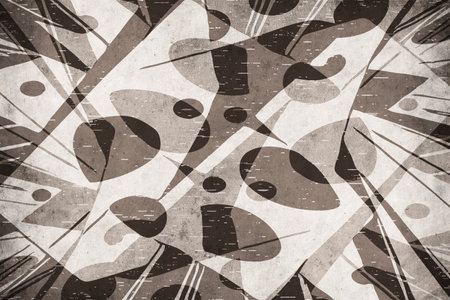 Abstract background in vintage style. Stylized old with grain. For use in graphics, for printing on...