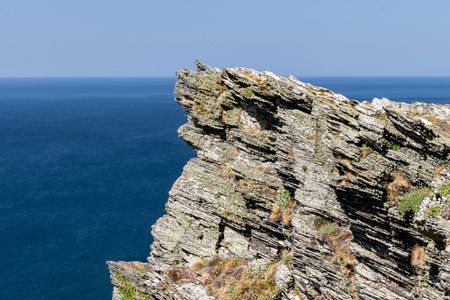 Boscastle Cornwall United Kingdom. View of the rocks.