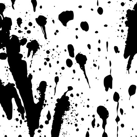 Abstract black and white pattern. For use in graphics. Minimalist illustration for printing on wall decorations. Ink stainsの写真素材