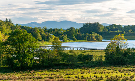 Mountain landscape. Scotland, UK, Europe.の写真素材