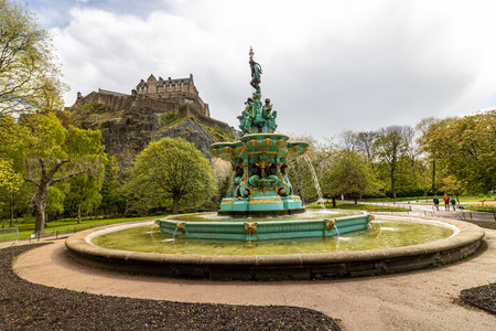 May 4, 2021 Edinburgh Scotland United Kingdom. City Architecture.のeditorial素材