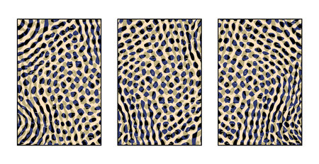 Set of 3 Abstract pattern. Illustration for printing on wall decorations. For use in graphics.