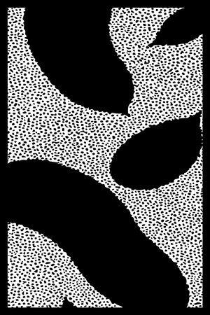 Abstract black and white pattern. For use in graphics. Minimalist illustration for printing on wall...