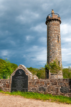June 4, 2022 Glenfinnan Scotland United Kingdom. Statueのeditorial素材