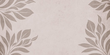 Printable botanical illustration. Rustic style home decor, wall decoration, picture in the frame. Grunge, vintage illustration.のイラスト素材