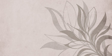 Printable botanical illustration. Rustic style home decor, wall decoration, picture in the frame. Grunge, vintage illustration.のイラスト素材