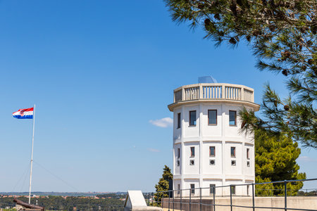 Pula Croatia Peninsula Istria April 29, 2022. Architecture of the city.のeditorial素材