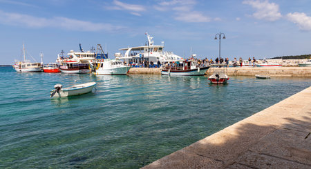 Fasana Croatia Peninsula Istria May 2, 2022. Landscape on the Adriatic Sea