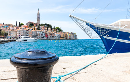 Fasana Croatia Peninsula Istria May 2, 2022. Landscape on the Adriatic Seaのeditorial素材