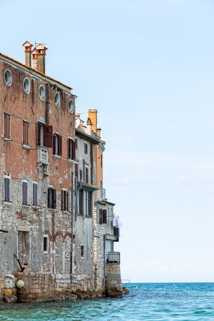 Fasana Croatia Peninsula Istria May 2, 2022. Landscape on the Adriatic Seaのeditorial素材