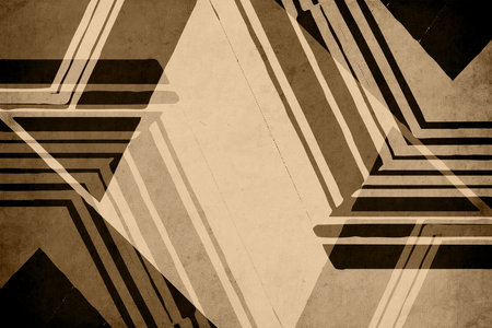 Abstract background in vintage style. Stylized old with grain. For use in graphics, for printing on wall decorations.の写真素材