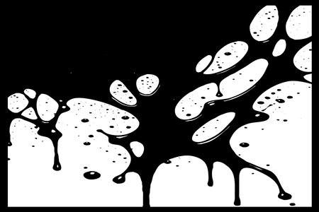 Abstract black and white pattern. For use in graphics. Minimalist illustration for printing on wall decorationsの写真素材