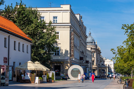 July 24, 2024 Lublin Poland. Photo from the trip. City architectureのeditorial素材