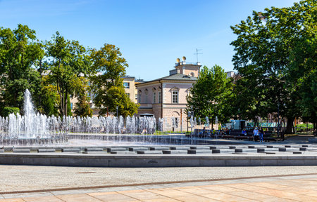 July 24, 2024 Lublin Poland. Photo from the trip. City architectureのeditorial素材