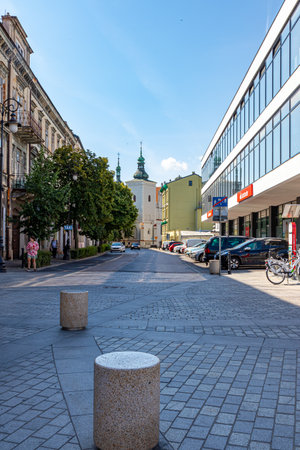 July 24, 2024 Lublin Poland. Photo from the trip. City architectureのeditorial素材