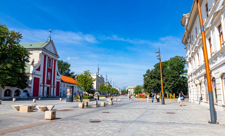 July 24, 2024 Lublin Poland. Photo from the trip. City architectureのeditorial素材