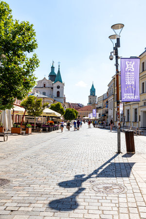July 24, 2024 Lublin Poland. Photo from the trip. City architectureのeditorial素材
