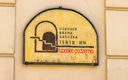 July 24, 2024 Lublin Poland. Photo from the trip. Information boardのeditorial素材
