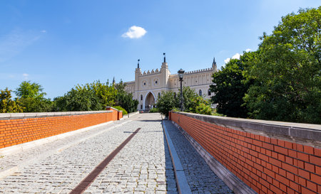 July 24, 2024 Lublin Poland. Photo from the trip. City Architecture. Castleのeditorial素材
