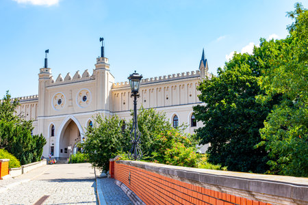 July 24, 2024 Lublin Poland. Photo from the trip. City Architecture. Castleのeditorial素材