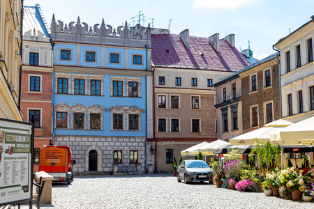 July 24, 2024 Lublin Poland. Photo from the trip. City architectureのeditorial素材