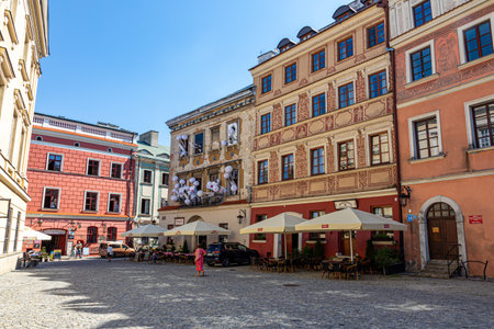 July 24, 2024 Lublin Poland. Photo from the trip. City architectureのeditorial素材