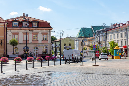 July 24, 2024 Lublin Poland. Photo from the trip. City architectureのeditorial素材
