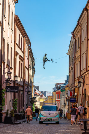 July 24, 2024 Lublin Poland. Photo from the trip. City architectureのeditorial素材