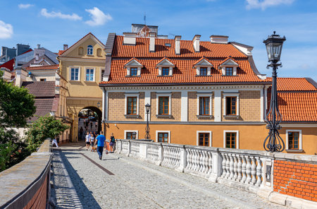 July 24, 2024 Lublin Poland. Photo from the trip. City architectureのeditorial素材