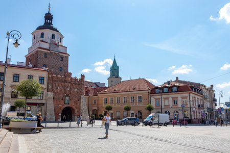 July 24, 2024 Lublin Poland. Photo from the trip. City architectureのeditorial素材
