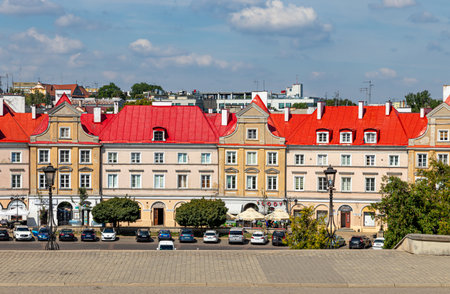 July 24, 2024 Lublin Poland. Photo from the trip. City architectureのeditorial素材