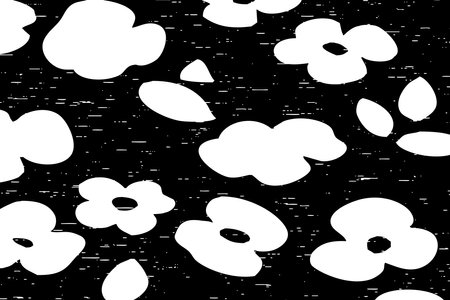 Abstract black and white pattern. For use in graphics. Minimalist illustration for printing on wall decorationsの写真素材