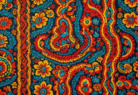 Mexican pattern for printing on wall decorations, covers, leaflets, business cards. Oil paint