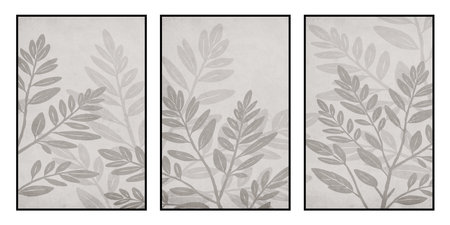 Set of 3 Printable botanical illustrations. Rustic style home decor, wall decoration, picture in the...