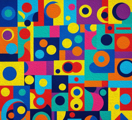 Irregular shapes. Fashionable abstract background painted with oil paint.