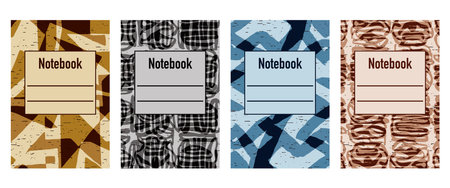Pattern for notebooks, brochures, book covers, catalogues.のイラスト素材