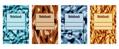 Pattern for notebooks, brochures, book covers, catalogues.のイラスト素材