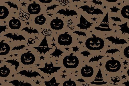 Halloween pattern for use in graphicsの写真素材