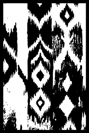 Abstract black and white background. Design for clothes, textiles, wall decorations.の写真素材