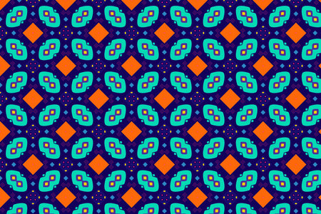 Oriental pattern for textiles, wallpaper, for use in graphics.