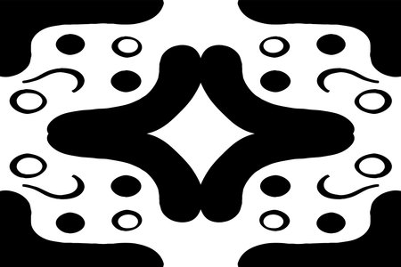 Abstract black and white pattern. For use in graphics. Minimalist illustration for printing on wall...