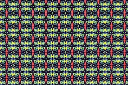 Oriental pattern for textiles, wallpaper, for use in graphics.