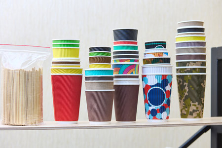 These disposable paper cups feature a stylish ripple design that provides insulation and a...