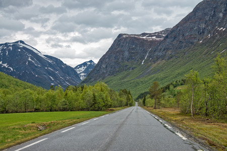 Scenic drive route #63 to Trollstigen, Norway.の写真素材